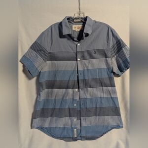 Original Penguin Heritage Slim Fit Men's short sleeve button-down shirt Large